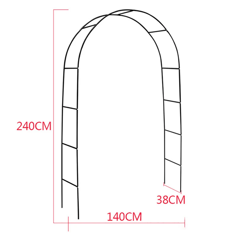 

Iron Arches Outdoor Courtyard Loofah Rose Vine Climbing Plant Stand Garden Grape Stand Gardening Flower String Climbing Holder