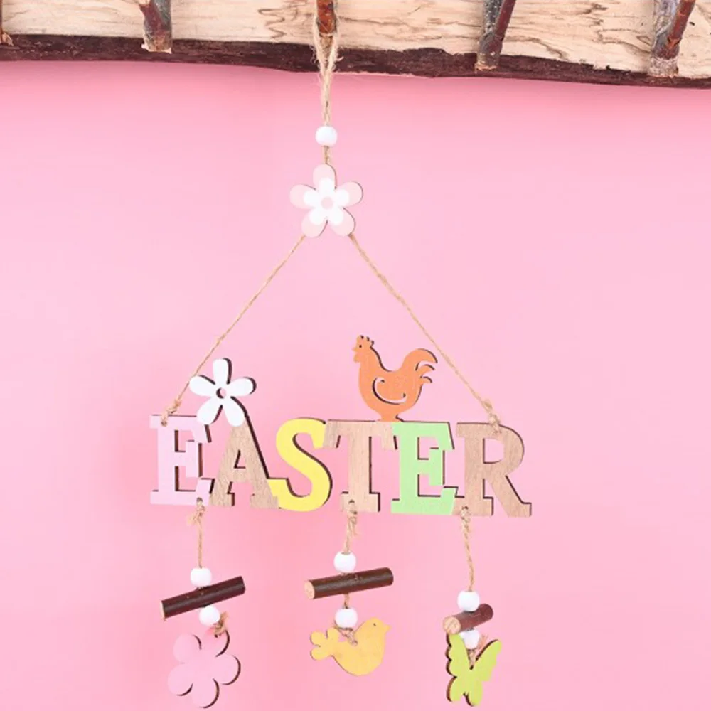 Деревянный кулон с буквенным знаком &quotПасха&quot Декоративный HELLO весенний