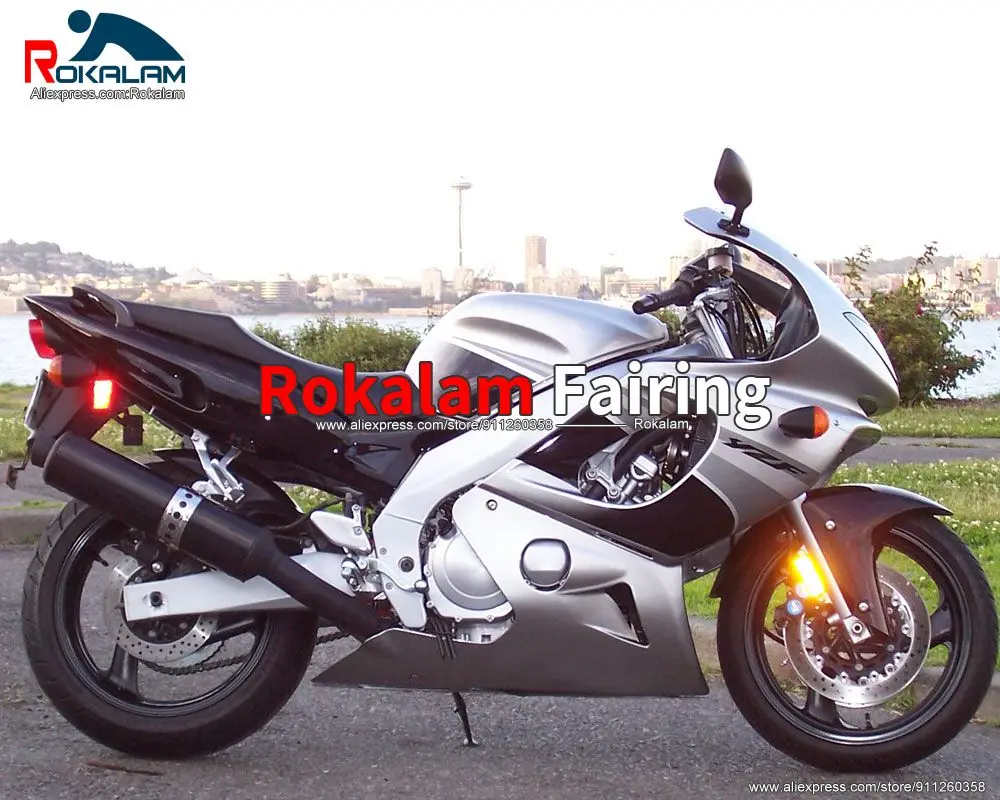 

Motorcycle Body Kit For Yamaha YZF600R 1997 2007 Thundercat 97-07 Silver Black Motorbike Fairing Set + 3 Gifts
