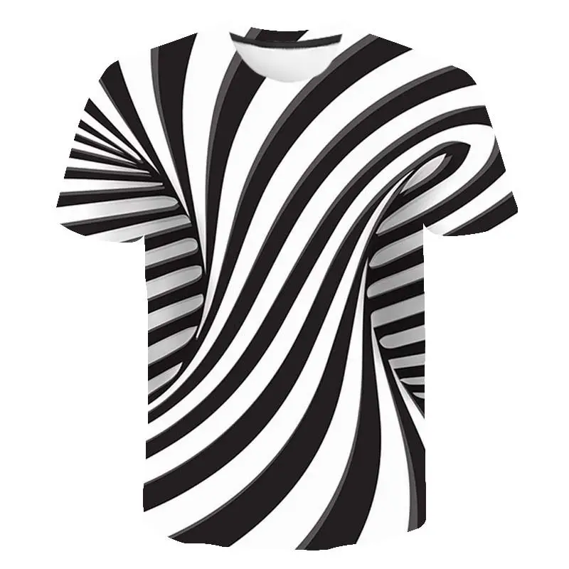 

Модные джакузи головокружения 3D Печатный футболки свободного покроя для мальчиков и девочек; Детская модная уличная одежда с коротким рука...