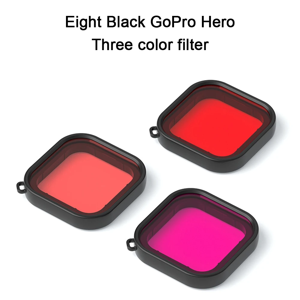 Для Gopro Hero 8 Водонепроницаемый защитный фильтр корпус чехол аксессуары анти туман