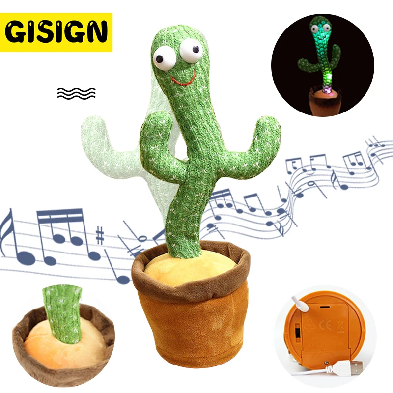 

Dancing Cactus talking Electron Plush Toy Soft Doll That Can Sing And Dance Voice Interactive Babies Recording Toy For Kids