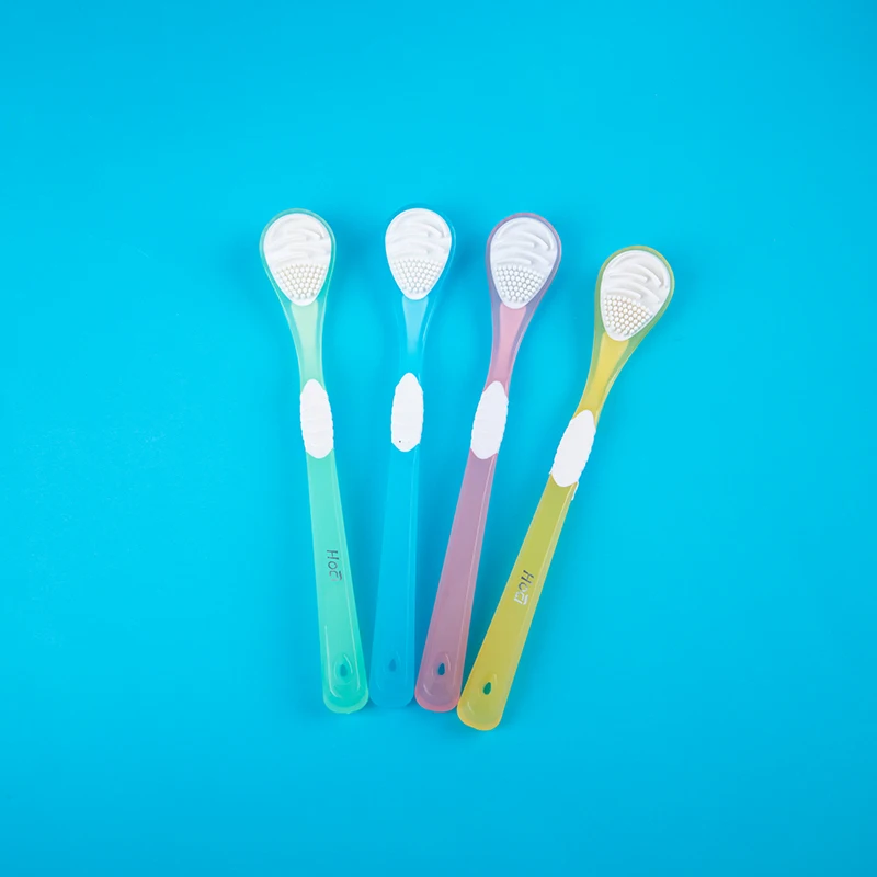 

Двусторонняя щетка для чистки языка