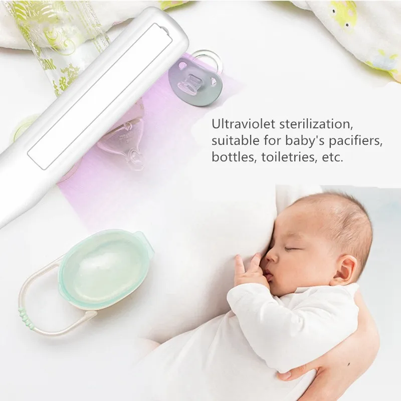 

Portable Handheld UVC Sterilizer UV Light Sterilizer Germicidal Lamp For Underwear,Baby's Pacifiers,Bottles,Toiletries