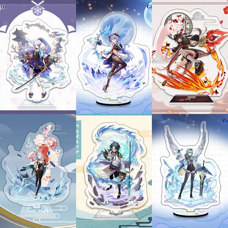 

Hot Anime Genshin Impact Acrylic Figure Shen He Hutao Kaedehara Kazuha Kamisato Ayaka Cosplay Stand Model Desk Decor Fans Gift
