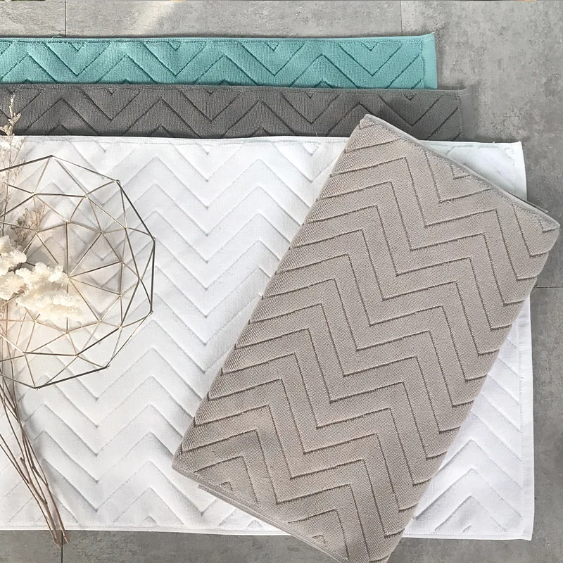 Высокое качество хлопкового волокна коврик для ванной комнаты супер абсорбент