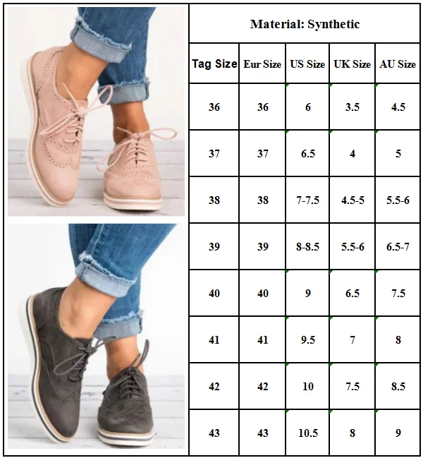 

Womens Lace Up Brogues Loafers Plimsoll Sneakers Work Oxfords Flat Shoes