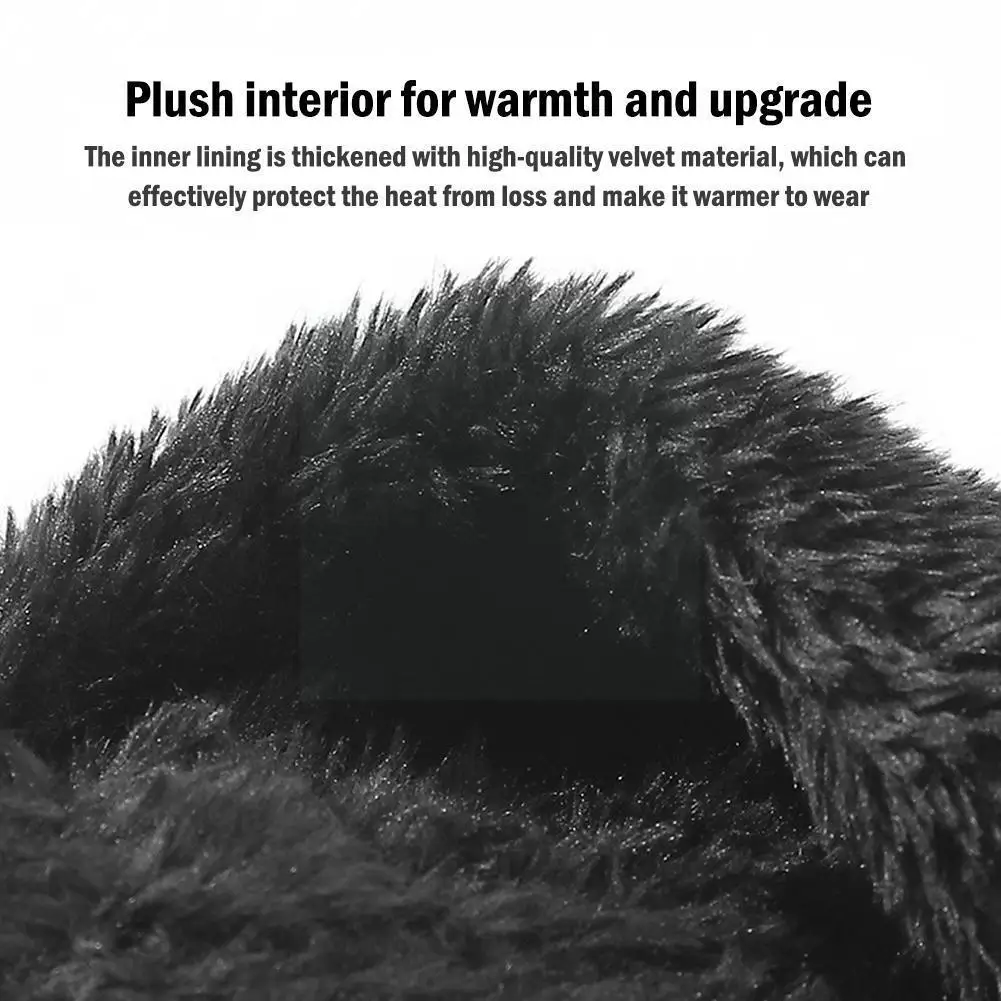 

Зимняя шапка и шарф из двух частей ветрозащитная утепленная бархатная шапка корейский шарф плюс вязаный теплый G5v7