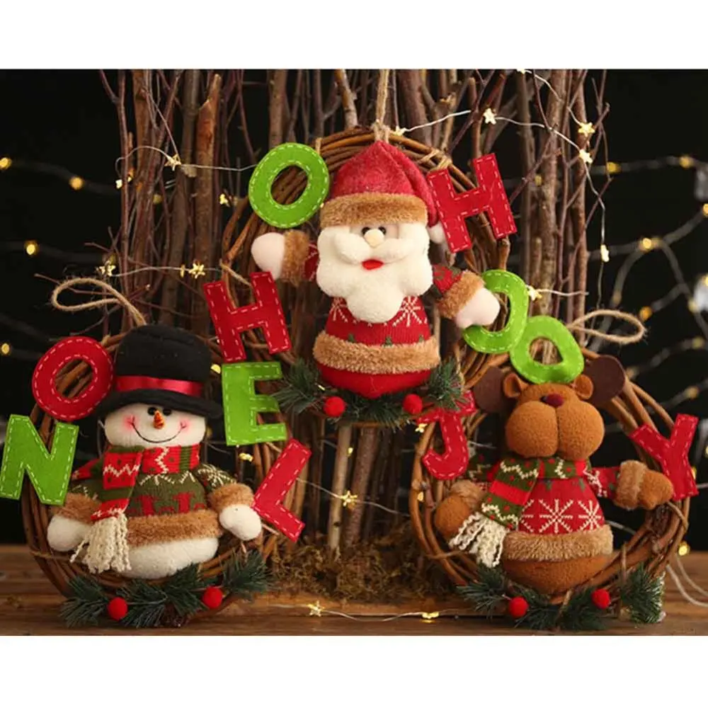 Кукольные подвески венок украшения декор для двери рождественская елка