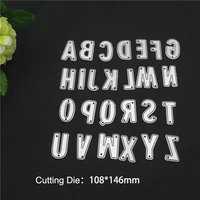 uppercase english 26 letters a z metal cutting dies for diy scrapbooking album stamp card embossing dies