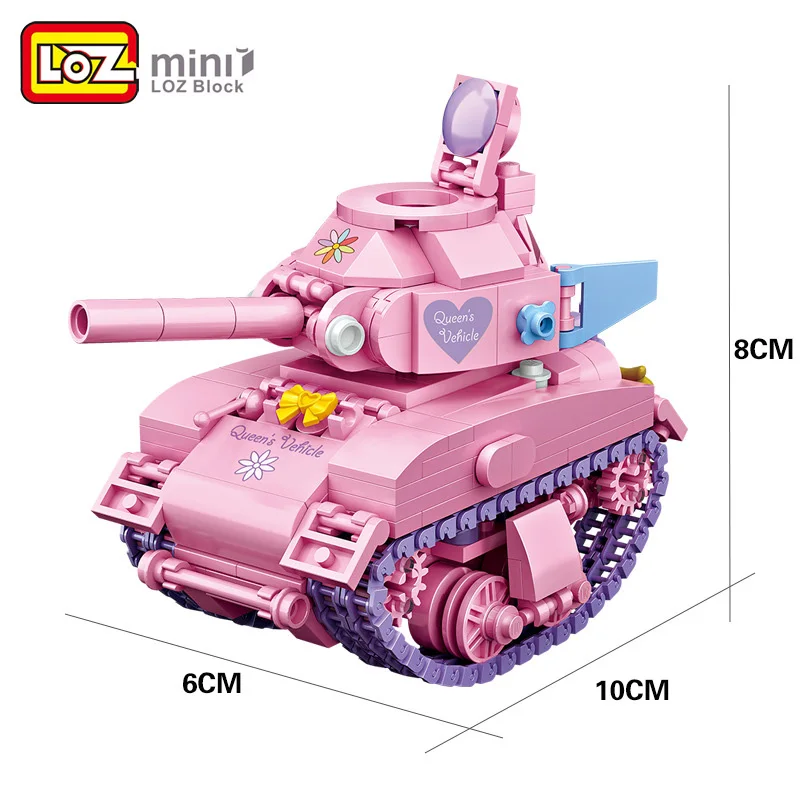 LOZ мини конструктор Танк для серфинга утка мотоцикл транспортировка путешествия
