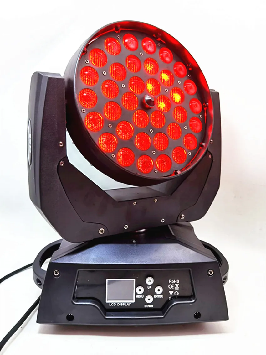 36x12W 4in1 Zoom Led Moving Head Light RGBWA UV DMX512 Wash Beam Effect | Лампы и освещение