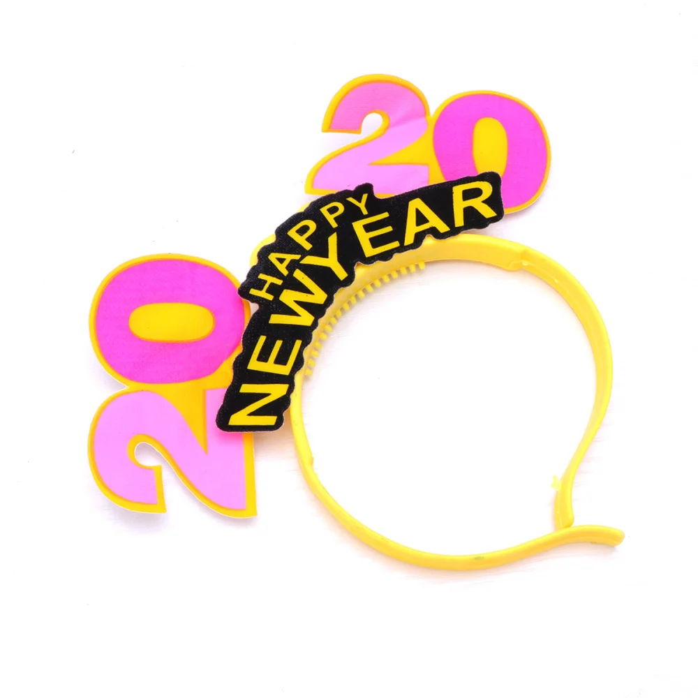 2020 HAPPY NEW YEAR Letters Headband Creative Beautiful Glowing Decor for Girls (Random Color) | Дом и сад