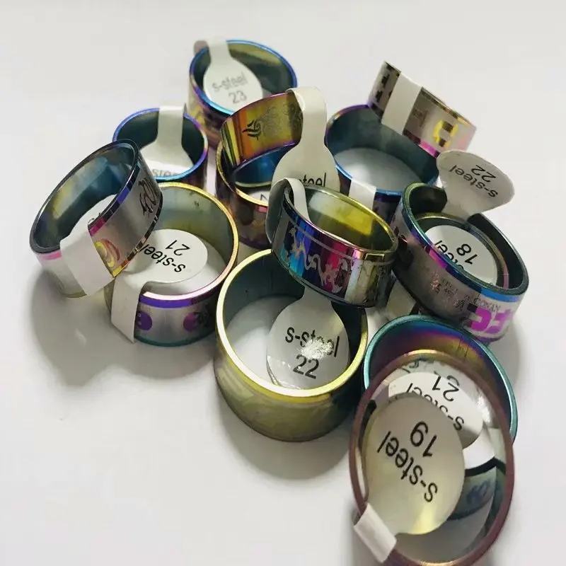 

100 pcs Simple fashion Stainless steel men's ring jewelry gifts