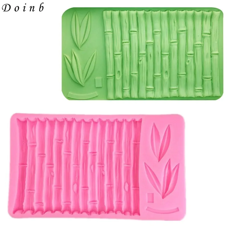 

DIY бамбук твердой подкладка для торта силикагель шоколадная форма для помадки бамбук листик для торта украшения инструмент для выпечки