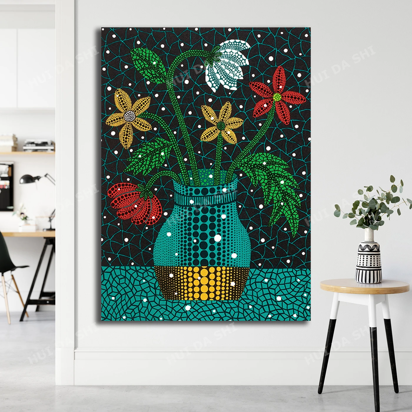 

Flowers - Yayoi Kusama Art Print, Abstract Art Print, Abstract art Poster, Contemporary Art, Yayoi Kusama Art Poster