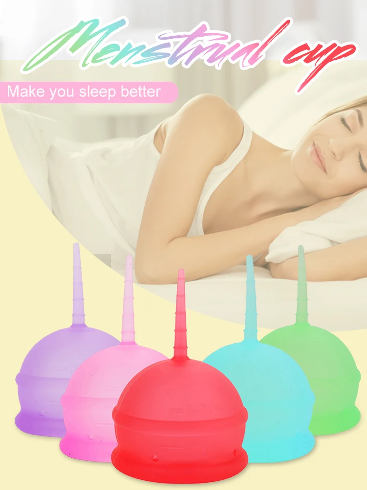 

Medical Silicone Menstrual Cup Foldable Silicone Cup for Clean Menstrual Period Cup Lady Menstrual collector Menstrual Cup