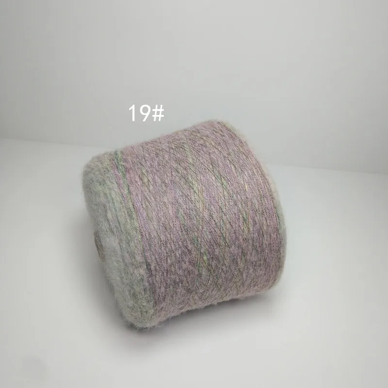 color 19 70% Ангорская шерсть, вязаная крючком, мохер, линия для вязания, lanas ovillos, пряжа для вязания крючком zl50 - Цвет: color 19