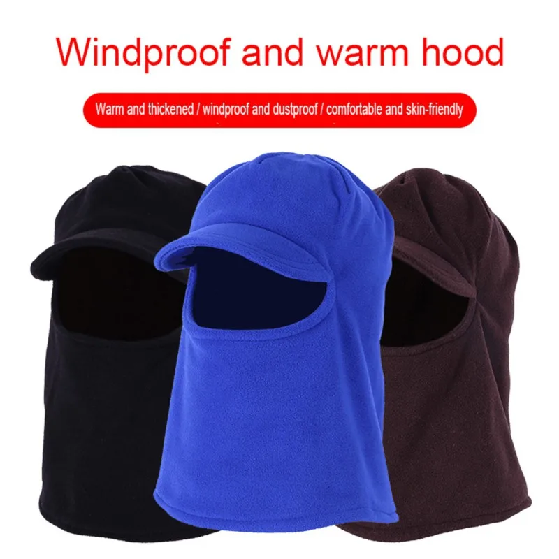 

Winter Thicken Hat Unisex Sport Running Cycling Hiking Hat Face Scarf Neck Warmer Protector Windproof Cap Balaclava