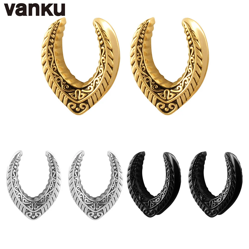 Vanku 2 шт. старинные винтажные Заглушки для ушей | Украшения и аксессуары