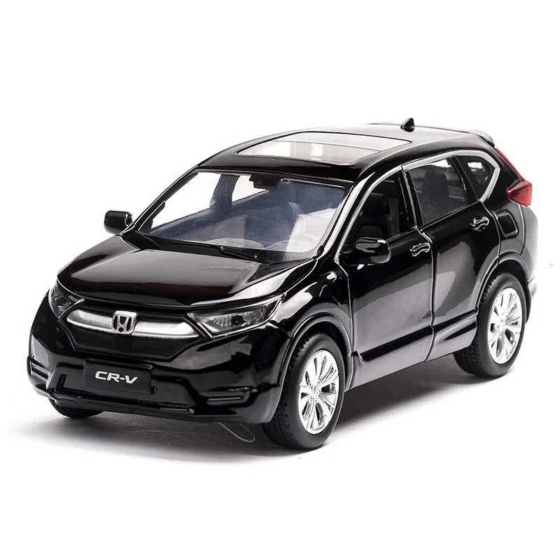 1:32 15 см Honda CRV литая под давлением масштабная модель автомобиля игрушки высокая имитация Вытяните назад металлические модели 6 дверей открываются со звуком светильник