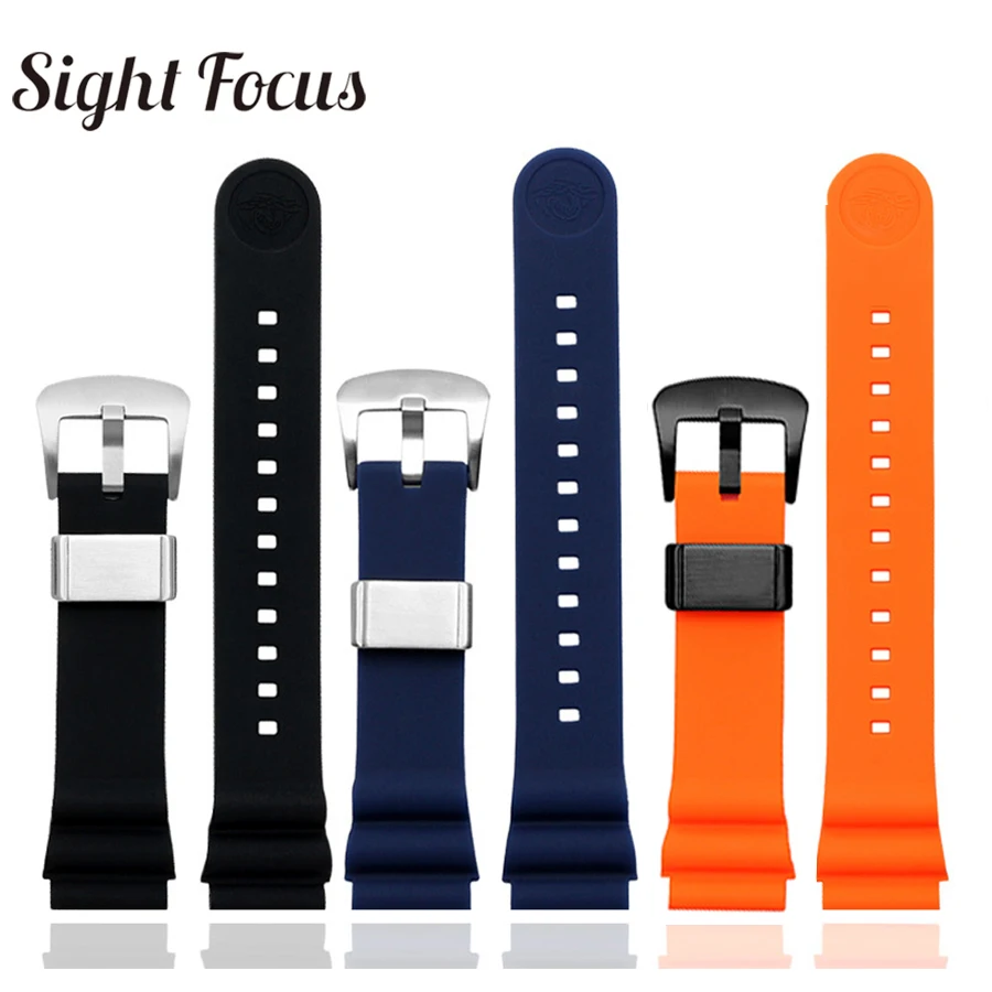 Ремешок резиновый для часов дайвинга Seiko Diver акваланга браслет sm007 20 мм 22