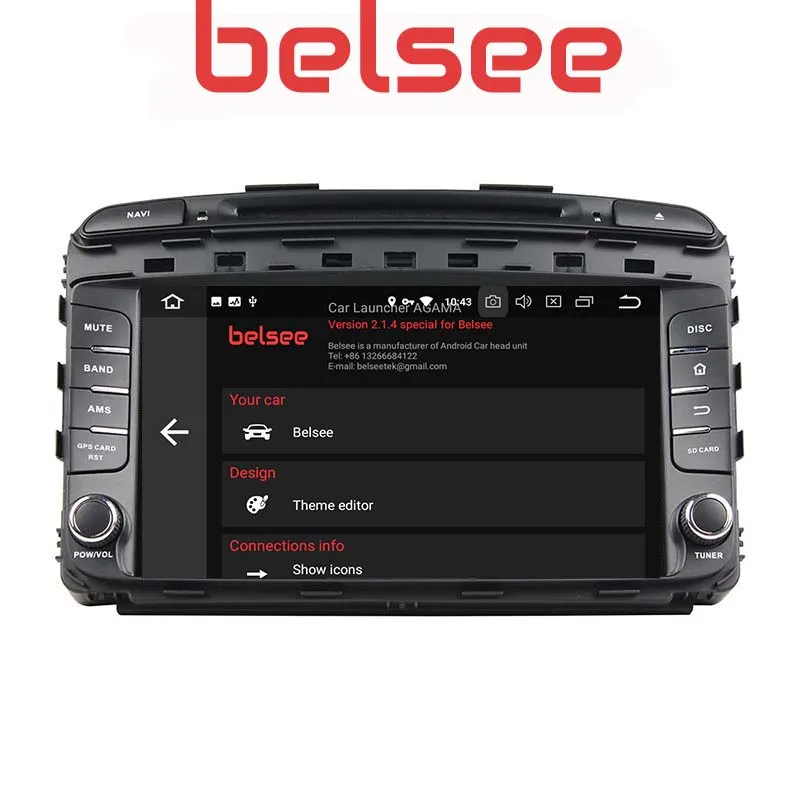 Belsee аксессуары для Kia Sorento Android 9,0 головное устройство Восьмиядерный ОЗУ 4 Гб+ 64 ГБ Радио DVD плеер gps навигация