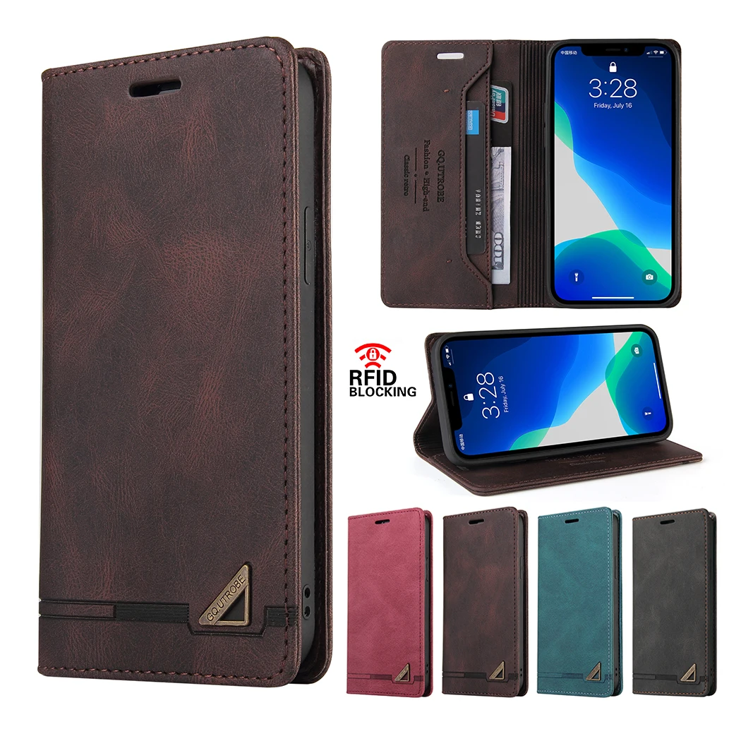 

Wallet Skin Feel Anti-theft Brush Case For Xiaomi Redmi Note 7 8 9 9S 10 10S Redmi 10 9 9A 9C 9T Mi POCO M3 Pro X3 GT F3 Cover