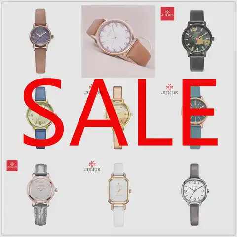 Финальная распродажа, скидка, женские часы Julius, японские кварцевые часы из натуральной кожи для девушек, модные часы без коробки