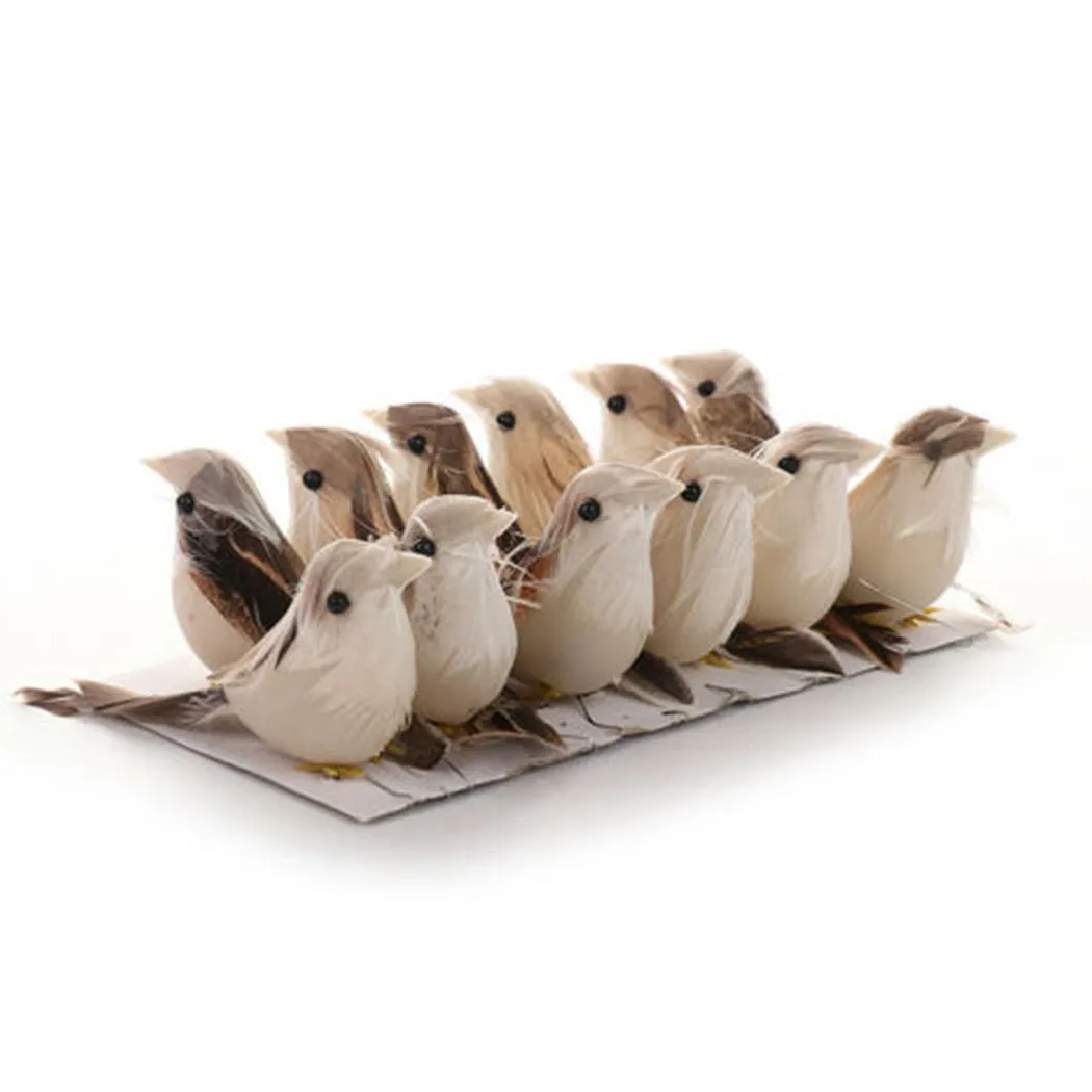 

Xmas Artificial Birds Artificial Birds Clip On Craft Decor Foam Ornaments