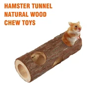 mouse rodents tube rabbit tunnel chew pet hamster gerbils cage wood wooden toy