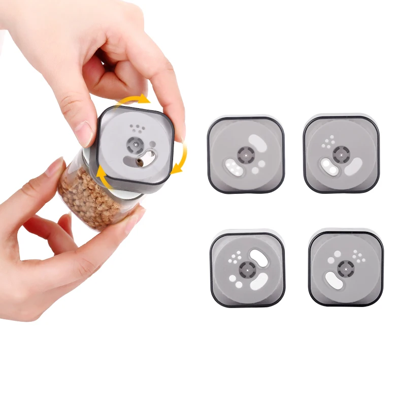 Набор из 4 емкостей для перца AMINNO 90 мл с поворотной крышкой|Шейкеры специй и перца|