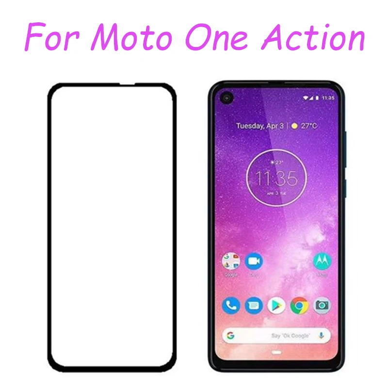 2 шт. Высокопрочное закаленное стекло 21D для Motorola Moto One Защитная пленка экрана