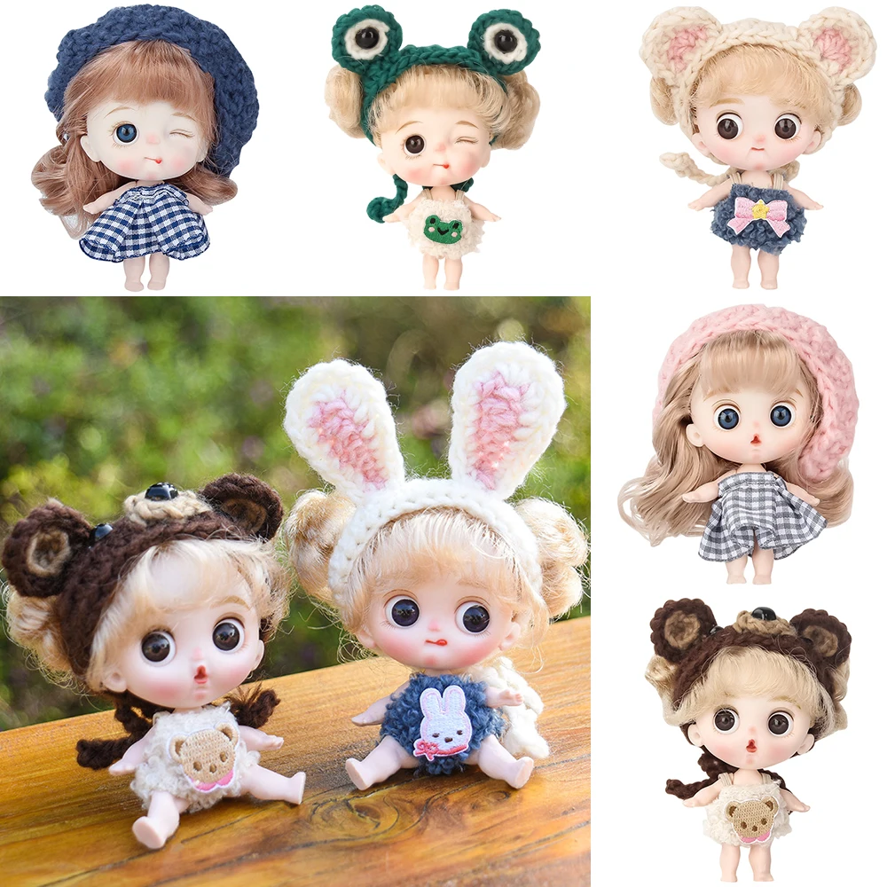 

New Kawaii Pocket Doll 10Cm Ob11 Dolls With Clothes Outfit Dress Surprise 1/12 Baby Bjd Dolls Figure Action Toys For Girls Gifts