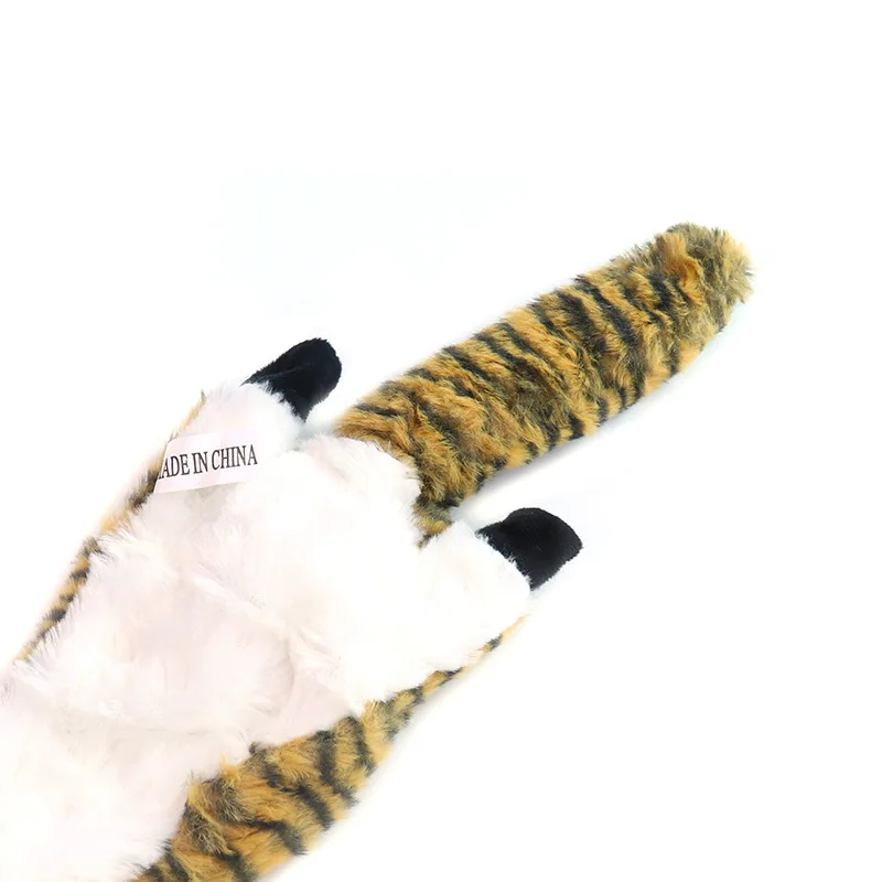 Милая игрушка для собак льняная плюшевая крокодил пищалка чистки зубов