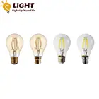 Ретро лампа накаливания Эдисона A60 6 Вт декор для рождества E27 B22 220 В винтажная лампа 2500K 4000K украшение для дома