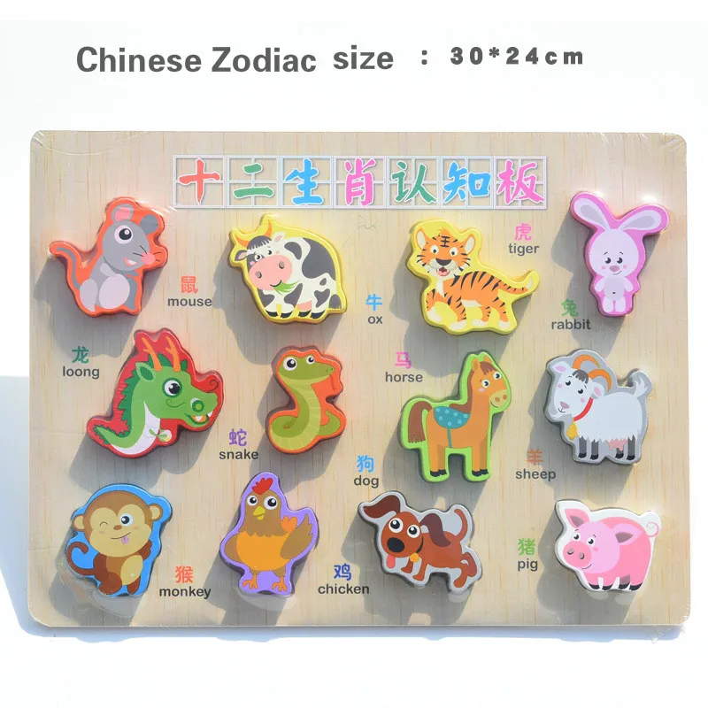 

Wooden Toys Children ABC Alphabet Toys Puzzle Building Blocks Learning English Wooden Pinyin Logarithmic Board Assembly 26