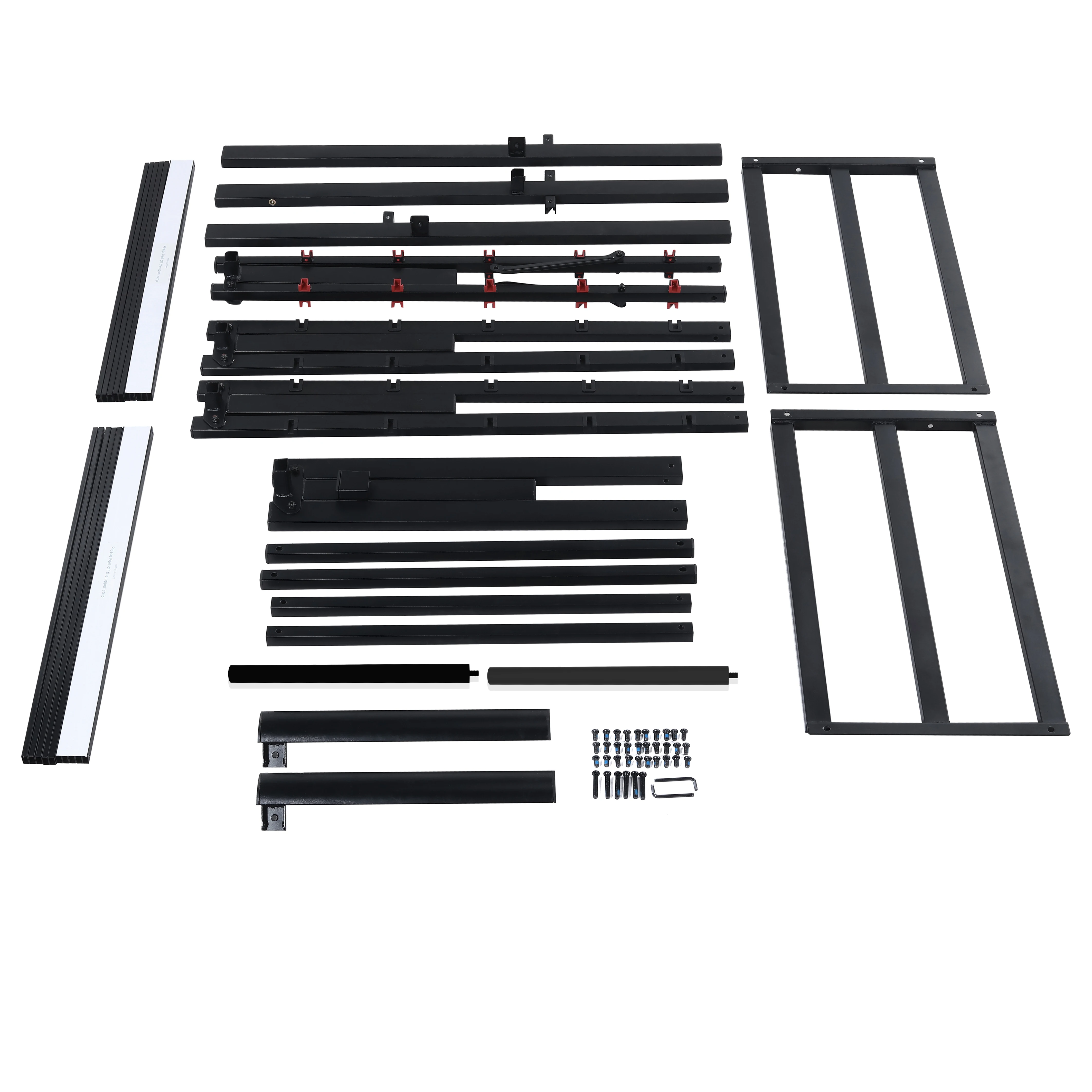 

18" Heavy-Duty Metal Bed Frame with Slats and Headbord Mattress Foundation, Twin-King