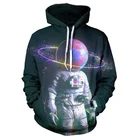 Толстовка мужская с длинным рукавом, свитшот с 3D принтом астронавта, пуловер, модная одежда, Лидер продаж