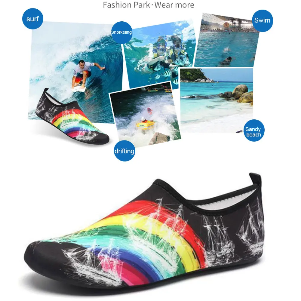 

Beach Swimming Surf Diving Shoes Men and Women Portable Non-slip Beach Casual Shoes