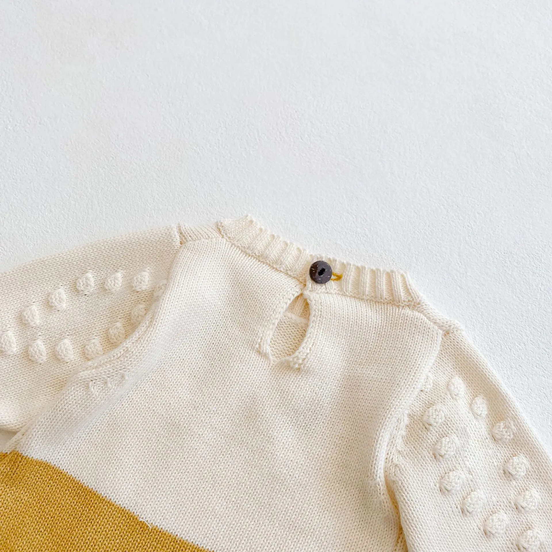 Spring Baby Girl Rompers Girl Long Sleeves Knit Sunflower Embroider Rompers Autumn Baby Girl Newborn Rompers Clothes bamboo baby bodysuits	