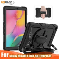 with straps 360 rotating kickstand full body protective cases for samsung galaxy tab a 10 1 2019 sm t510 sm t515 case