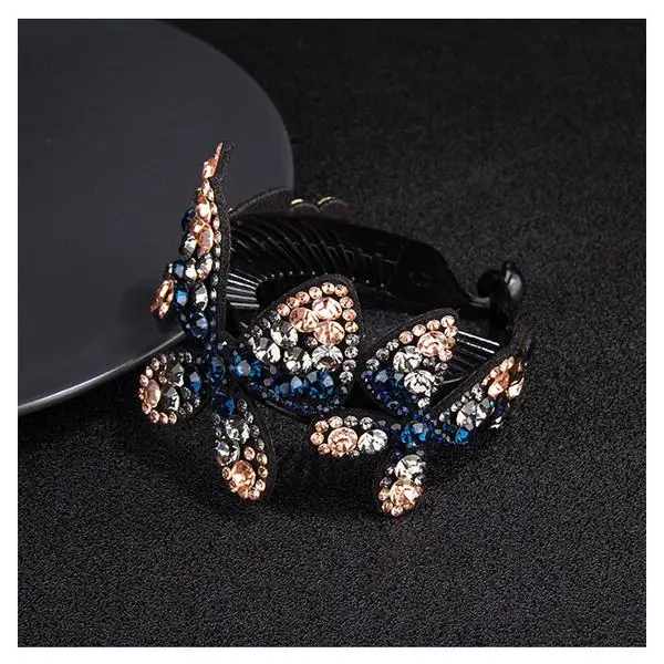 

Women Rhinestones Fancy Disk Hair Bun Hairpin