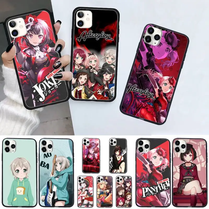 

Aoba Moca Bang dream anime Phone Case For iphone 12 11 13 7 8 6 s plus x xs xr pro max mini shell