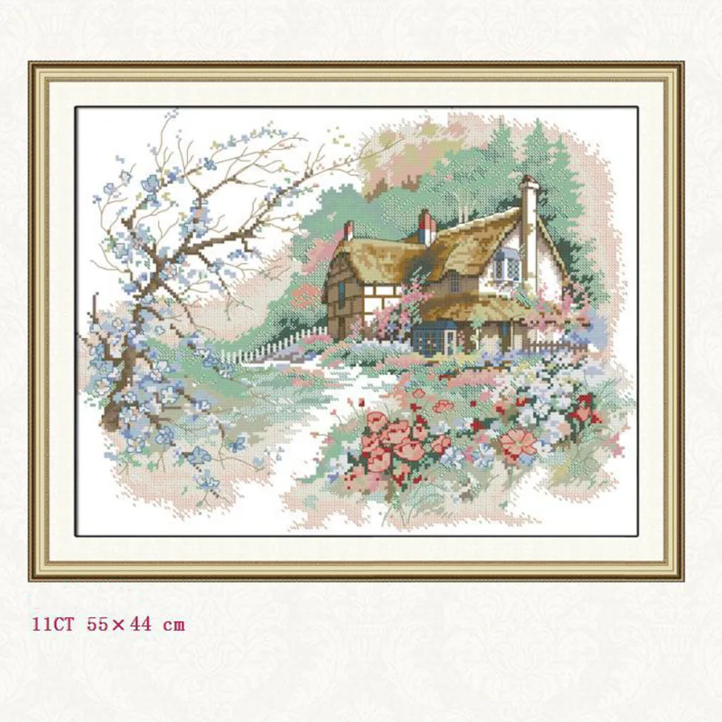 Набор для вышивки крестом набор начинающих размеры | Дом и сад