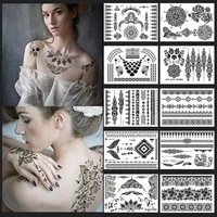 arm tattoos sticker waterproof legs bracelet mandala flower henna temporary tattoos mehndi women body stickers sexy tattoo art