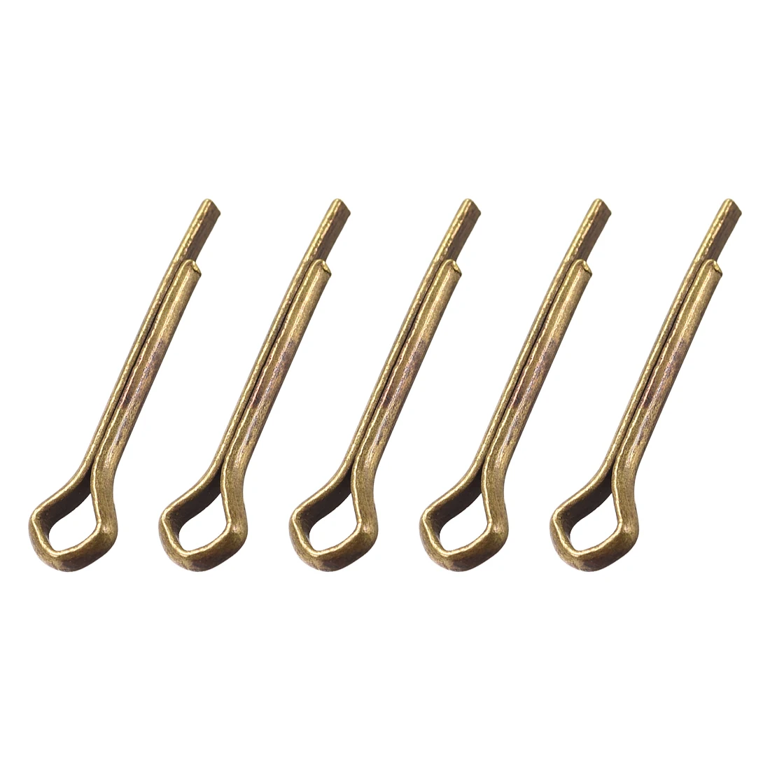 

uxcell 5-15 Pieces Split Cotter Pin - 1.5mm/2mm/2.5mm/3mm/4mm Diameter x 16mm-40mm Length Solid Brass 2-Prongs Gold Tone