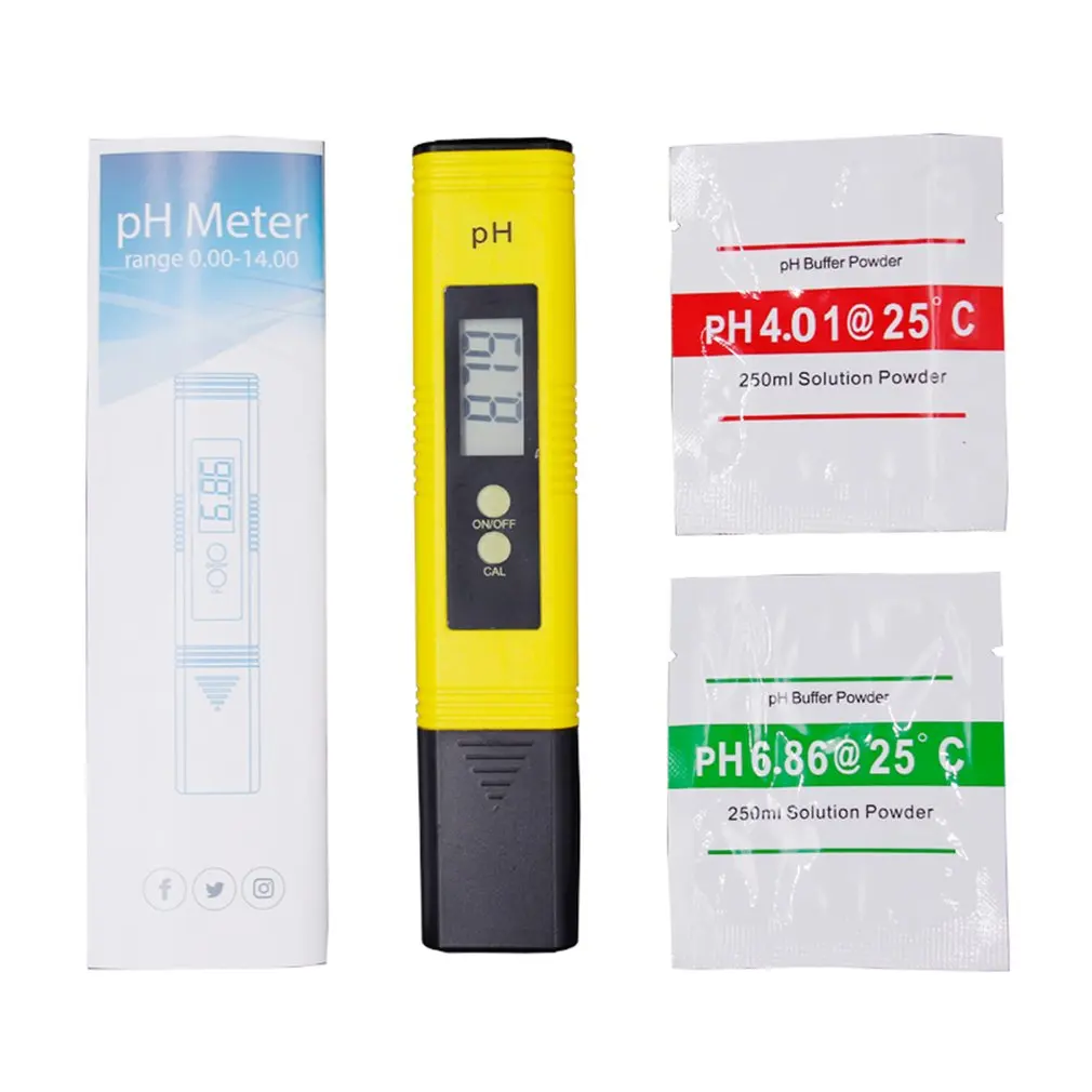 

0.01 Digital PH Meter Tester Pocket Size PH Tester Large LCD Display / for Water Quality, Food, Aquarium, Pool Hydroponics /