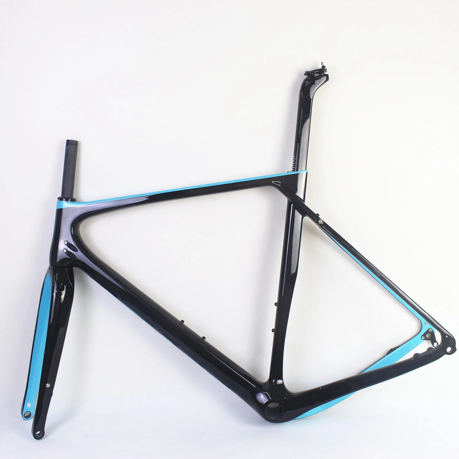 

Full Carbon Road Cyclocross Gravel Bike Frameset Support 27.5er MTB Wheelset Max tires 650B*2.1 142*12mm Thru Axle Disc gravel