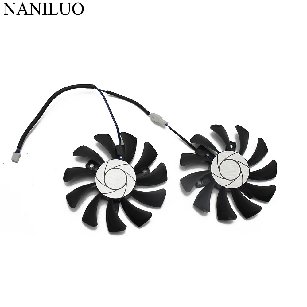 HA8010H12F Z 75 мм 2Pin GTX1050 2GT OC GPU кулер двойной вентилятор для MSI Geforce GTX 1050Ti 1050 Ti 4GT